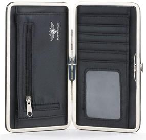 img 1 attached to 🕴️ Stylish Buckle Down Hinge Wallet in Classic Black for Grooms - Top-notch Men's Accessories