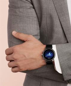 img 1 attached to Movado Connect 2.0 Unisex Powered with Wear OS by Google Наручные часы из нержавеющей стали и черной кожи, цвет: черный (Модель: 3660028)