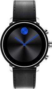 img 4 attached to Movado Connect 2.0 Unisex Powered with Wear OS by Google Наручные часы из нержавеющей стали и черной кожи, цвет: черный (Модель: 3660028)