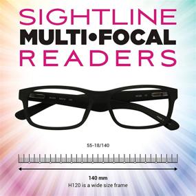 img 1 attached to Sightline H 120 XL Progressive Multifocus Reading Glasses: Premium Quality Acetate Frame with AR Coated Lenses