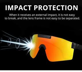 img 2 attached to Ultimate Performance Sports Polarized Sunglasses: Men Women Cycling, Fishing, Golf, Baseball - Windproof Running Glasses with UV400 Protection - Adult Goggles