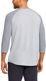 img 1 attached to Revitalize and Recover: Under Armour Men's Sleepwear Henley for Restorative Shirts