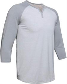 img 2 attached to Revitalize and Recover: Under Armour Men's Sleepwear Henley for Restorative Shirts