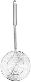 img 3 attached to 🕷️ Stainless Steel Spider Skimmer Strainer Ladle Spoon with Handle for Kitchen Deep Frying, Pasta, Spaghetti, Noodles - 5.5 Inch