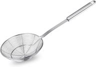 🕷️ stainless steel spider skimmer strainer ladle spoon with handle for kitchen deep frying, pasta, spaghetti, noodles - 5.5 inch logo