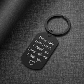 img 1 attached to Stylish Drive Safe Keychain: Ideal Valentine's Gift for Your Boyfriend