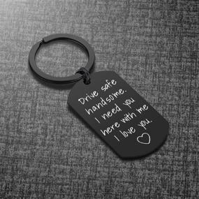 img 2 attached to Stylish Drive Safe Keychain: Ideal Valentine's Gift for Your Boyfriend