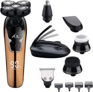 💇 ultimate electric razor for bald men - 6 in 1 grooming kit with lcd display, cordless and waterproof technology logo