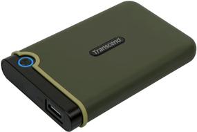 img 4 attached to 💾 Transcend Information 1TB StoreJet M3 USB 3.0 External Hard Drive - Military Green | TS1TSJ25M3E