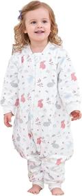 img 4 attached to 👶 Eahphy Kids Natural Cotton Sleep Suit with Bamboo Lining - 0.8-2.5 TOG (18M-6Years)