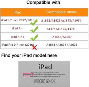 img 3 attached to New IPad 2018 2017 Case Tablet Accessories