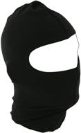 👍 zanheadgear wbn114 black nylon balaclava - weatherproof face shield for cold environments, universal fit logo