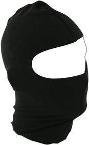 img 2 attached to 👍 Zanheadgear WBN114 Black Nylon Balaclava - Weatherproof Face Shield for Cold Environments, Universal Fit