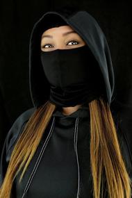 img 1 attached to 👍 Zanheadgear WBN114 Black Nylon Balaclava - Weatherproof Face Shield for Cold Environments, Universal Fit