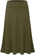 jj perfection women's elastic flared skirts 👗 - ideal women's clothing for a flattering fit logo