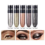 ✨ ucanbe sparkle liquid eyeshadow makeup set - 5 colors, long lasting, lightweight, metallic, high pigmented glitter eyeliner shimmer eye shadow stick set #1 logo