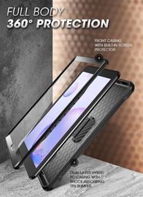 img 2 attached to 🦄 SUPCASE [Unicorn Beetle Pro] Galaxy Tab A 8.4 Case 2020 with Built-in Screen Protector - Full-Body Rugged Heavy Duty Case for Galaxy Tab A 8.4 SM-T307 2020 Release (Black)