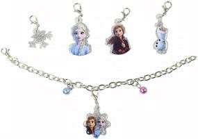 img 4 attached to 🎁 Frozen 2 Charm Bracelet Gift Set for Girls - 6pc