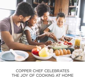 img 1 attached to 🍳 Copper Chef Cookware 9-Pc. Round Pan Set: Premium Aluminum and Steel Cookware with Ceramic Non-Stick Coating - Includes Lids and Accessories for Frying, Roasting, and More!