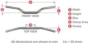 img 1 attached to Улучшите управляемость с 1-1/8-дюймовыми длинными рулями Pro Taper Contour - CR High/Jet Black