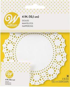 img 1 attached to 🍽️ Wilton 2104 90204 Grease-Resistant 4 Inch Doilies - Ideal for Mess-Free Serving