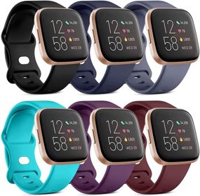 img 4 attached to Witzon совместим с ремешками Fitbit Versa 2/Versa Lite/Versa Bands для женщин и мужчин