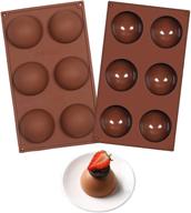 🍫 полусферическая форма для горячего какао-бомбы без bpa, 2 шт. - идеальна для изготовления шоколада, тортов, желе, пудинга и мыла - диаметр 2,7 дюйма логотип