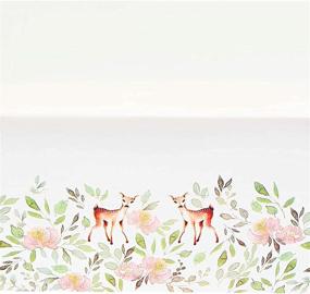 img 2 attached to 🦌 Oh Deer Party Table Covers: Perfect for Girls Baby Shower (54 x 108 in, 3 Pack)