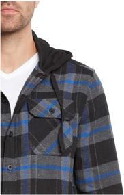 img 1 attached to 👑 Crowns Lightweight Hoodie Flannel Shirt Char: Perfect Men's Clothing for Style and Comfort