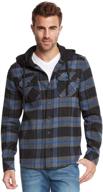 👑 crowns lightweight hoodie flannel shirt char: perfect men's clothing for style and comfort logo