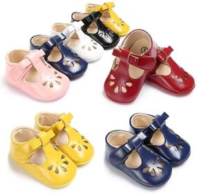 img 3 attached to 👠 Beautiful RVROVIC Baby Girls Mary Jane Flats for a Fairy Tale Christening