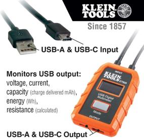 img 3 attached to Klein Tools ET920 USB Power Meter: USB-A and USB-C Digital Meter for Precise Voltage, Current, Capacity, Energy, and Resistance Measurement