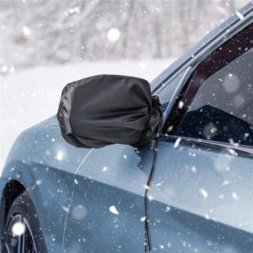 img 3 attached to OxGord Side Mirror Cover: All-Weather Snow/Ice Removal Visor - Auto Sun Shade for Cars, Trucks, Vans, SUVs - Easy Solution to Stop Scraping
