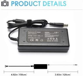 img 2 attached to 🔌 High-Quality 90W Laptop Adapter Charger for Hp Pavilion N193 20" 23'' All-in-One Desktop HP 20B 23B 19-2304 19-2304 22-3010 22-3010; Elitebook 8460p 8470p 8440p 8560p 8760p 8460w Power Supply Cord 19V 4.74A