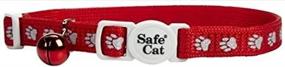 img 2 attached to 🐾 Red Paw Prints Reflective Cat Collar - Enhancing Safety