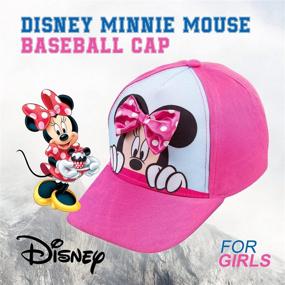 img 3 attached to 🐭 Adorable Minnie Mouse Girls Baseball Cap from Disney - Perfect for Disney Lovers!