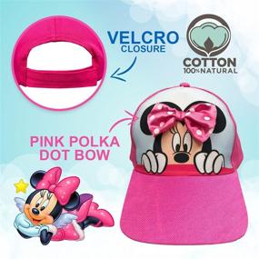 img 2 attached to 🐭 Adorable Minnie Mouse Girls Baseball Cap from Disney - Perfect for Disney Lovers!