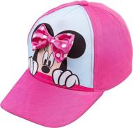 🐭 adorable minnie mouse girls baseball cap from disney - perfect for disney lovers! logo