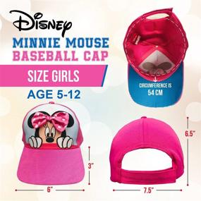 img 1 attached to 🐭 Adorable Minnie Mouse Girls Baseball Cap from Disney - Perfect for Disney Lovers!