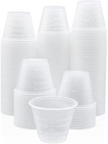 img 4 attached to 🥄 Eight30east - 200ct 1oz Disposable Graduated Medicine Cups: Ideal for Versatile Mixing and Measurement of Resin, Epoxy, Oils, Paint, Cooking, Stain, and more