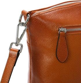 img 1 attached to 👜 Stylish Leather Handbags: Designer Crossbody, Shoulder and Satchel Options, with Wallets for Women