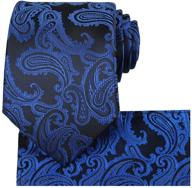 👔 kissties men's black tie set: enhancing men's style with accessory set including ties, cummerbunds & pocket squares logo