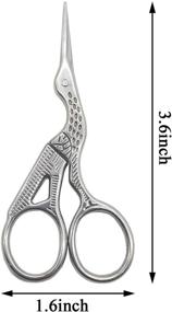 img 3 attached to 🔪 YOOHUA 6PCS Stork Scissors: Premium Stainless Steel Sewing Shears for Embroidery, Craft, Needlework & Artwork