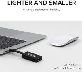 img 1 attached to 🔌 Адаптер HDMI 4K 30 Гц: Plugable USB-C to HDMI совместим с MacBook Pro, Windows, Chromebooks, 2018+ iPad Pro, Dell XPS и другими.