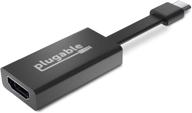 🔌 адаптер hdmi 4k 30 гц: plugable usb-c to hdmi совместим с macbook pro, windows, chromebooks, 2018+ ipad pro, dell xps и другими. логотип