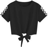 👚 adorable girls' casual t-shirts: comfortable, short sleeve tees and blouses for trendy girls' clothing logo