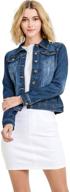 lizmemory women's sleeveless denim jeans jacket/vest: classic distressed vintage style logo