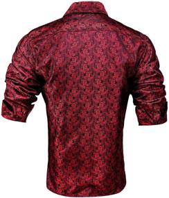img 1 attached to 👔 Tie Paisley Jacquard Wedding Men's Clothing and Shirts - Regular Fit