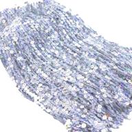 💃 yalulu silver sequins lace tassel fringe trim: 6.5 yards/lot for diy latin dance costumes and stage decor logo