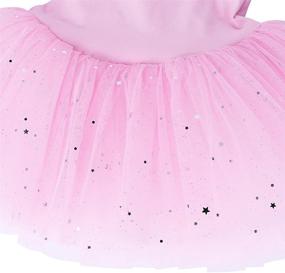 img 1 attached to ZNYUNE Toddler Skirted Leotard B184_Red_L Girls' Clothing